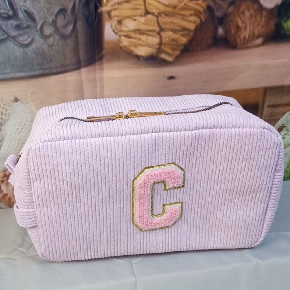 💩 Corduroy 'C' Cosmetic Bag